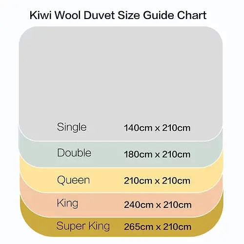 Kiwi Wool Produce 100% Alpaca Fibre 500GSM Duvet Inner Kiwi Wool