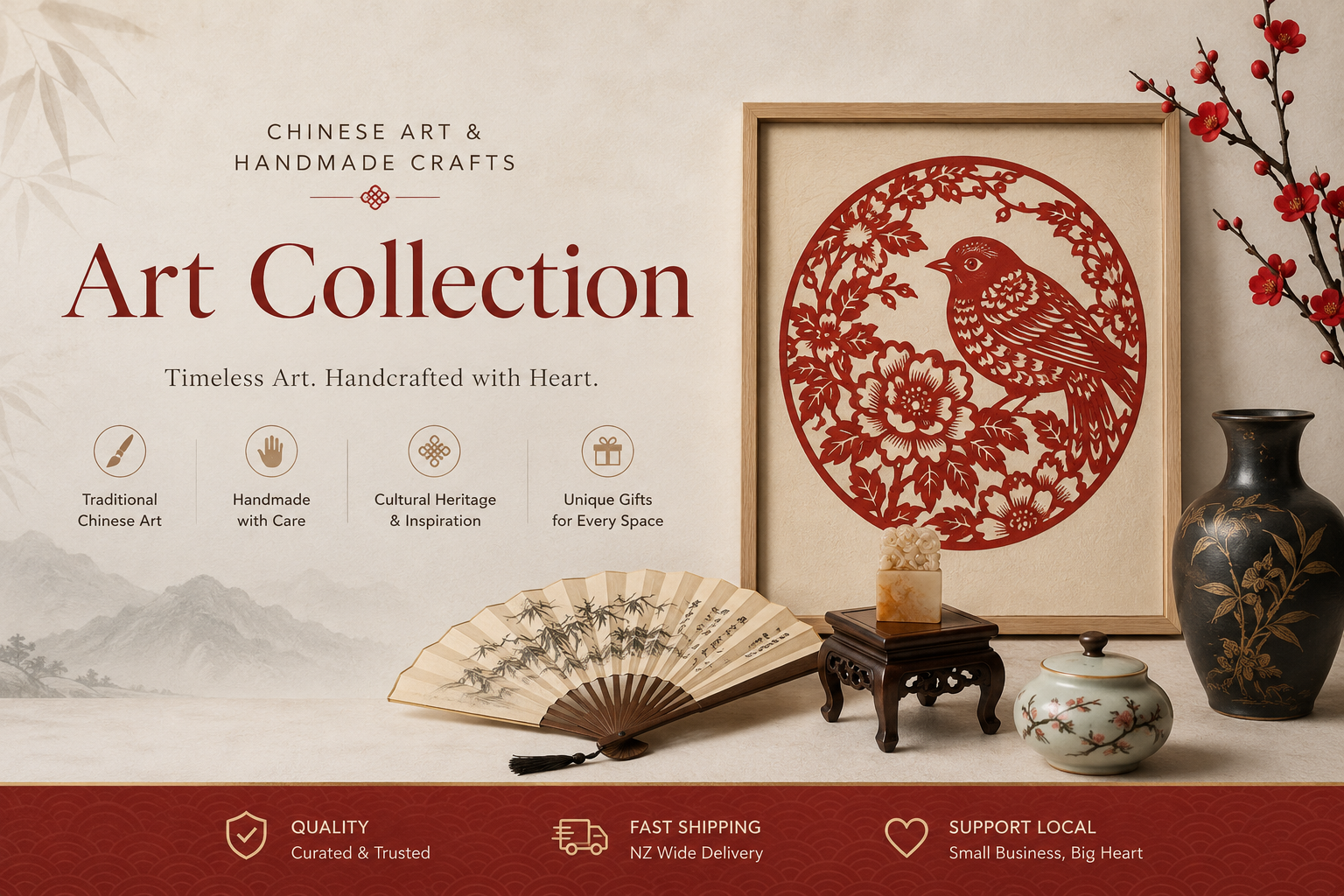 Art & Handmade Crafts collection featuring Chinese paper cutting art and handmade crafts