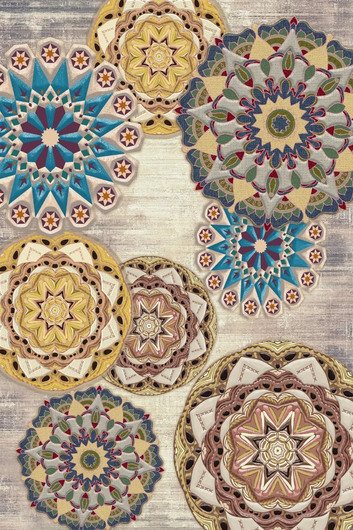 OS 13 Persian Style Premium Quality Anti slip Floor Rug - Super Outlets - Super Outlets