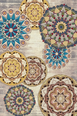 OS 13 Persian Style Premium Quality Anti slip Floor Rug - Super Outlets - Super Outlets