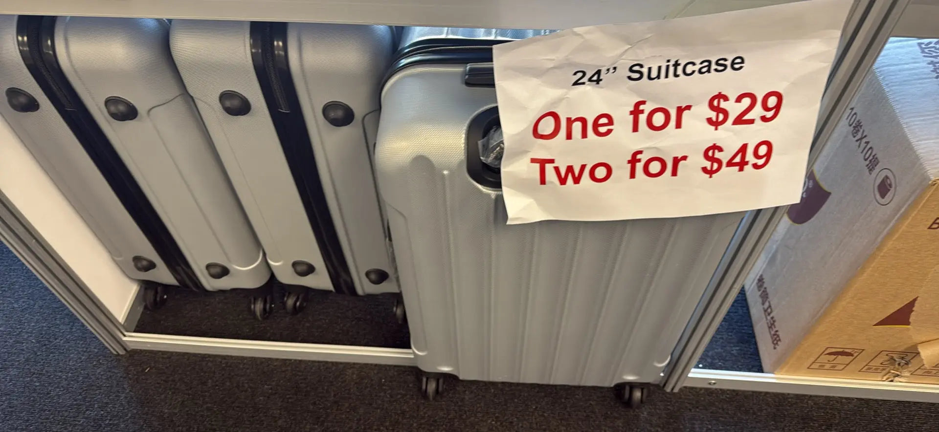 24" Travel Suitcase – Lightweight Hard Shell Luggage with TSA Lock Super Outlets