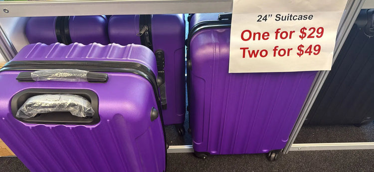 24" Travel Suitcase – Lightweight Hard Shell Luggage with TSA Lock Super Outlets