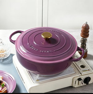 28cm Enameled Cast Iron Dutch Oven | Premium Casserole Pot Super Outlets
