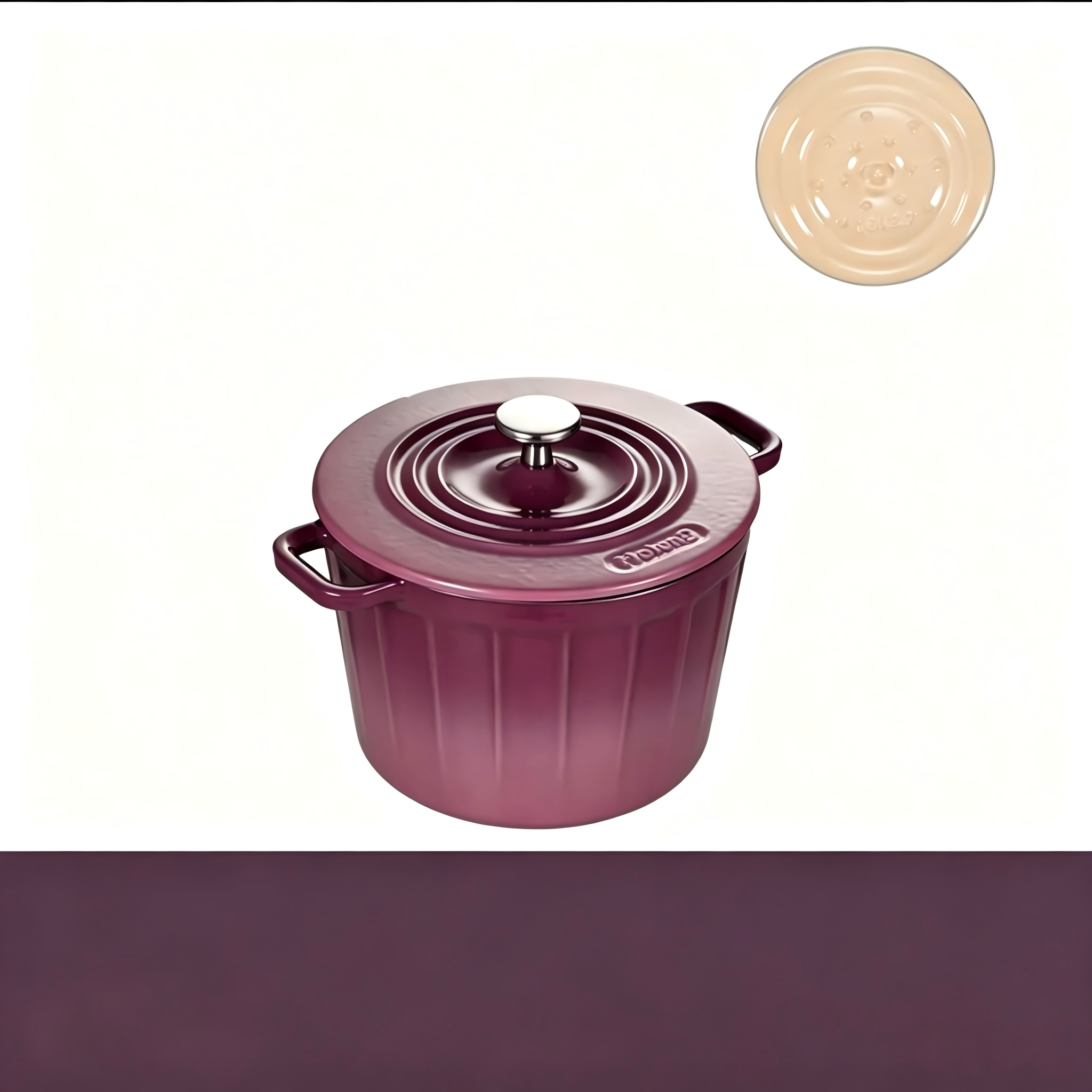 2.7L Enameled Cast Iron “Fast Stew” Rice Pot Super Outlets