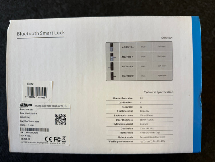 Dahua Lite Bluetooth Smart Lock Super Outlets