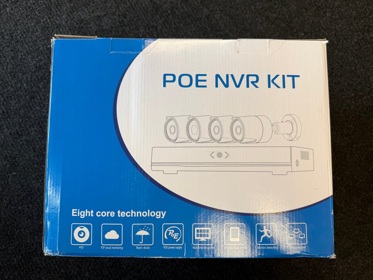 4-Channel POE NVR Security Kit Super Outlets