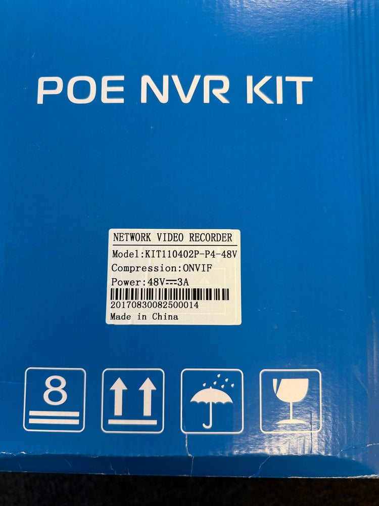 4-Channel POE NVR Security Kit Super Outlets