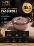 23cm 3.1L Enameled Cast Iron Casserole Pot – Dusty Pink Super Outlets