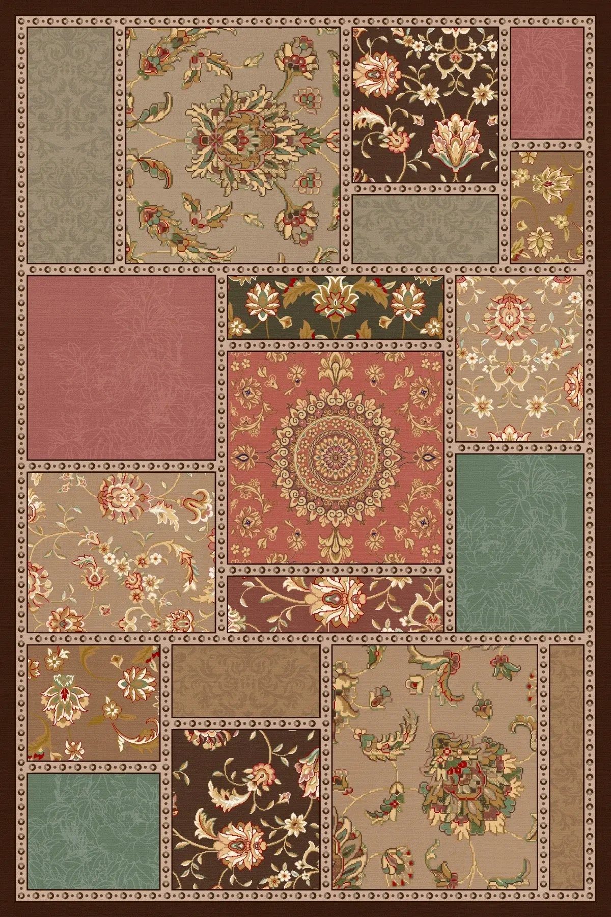 OS 14 Persian Style Premium Quality Anti slip Floor Rug - Super Outlets - Super Outlets