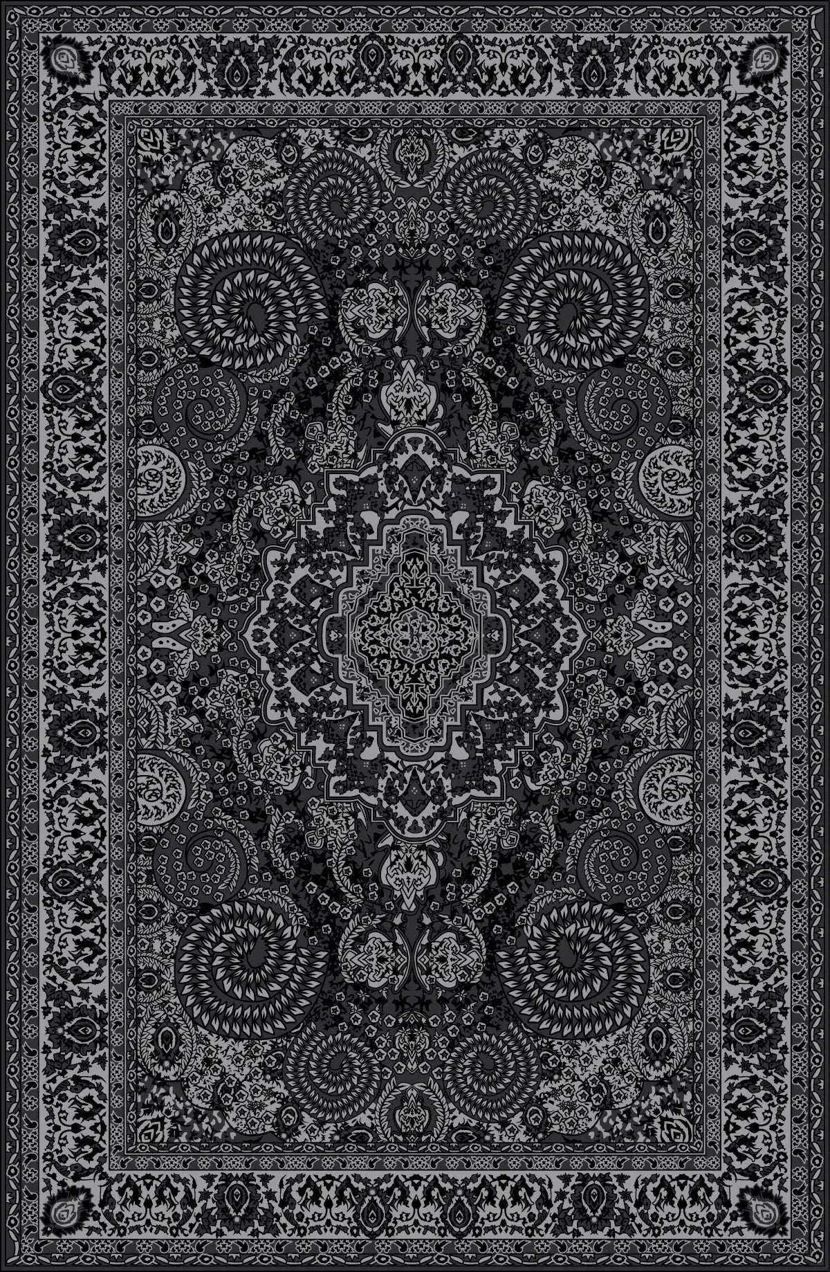 OS 08 Persian Style Premium Quality Anti slip Floor Rug - Super Outlets - Super Outlets