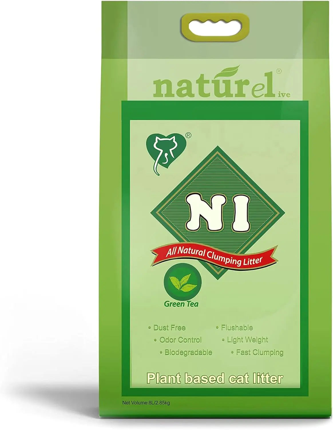 Nature Live Tofu Cat Litter 6L/2.6kg - Natural, Biodegradable, Clumping, and Odor-Control Plant-Based Cat Litter - Environmentally-Friendly, Low-Tracking (Charcoal) Super Outlets