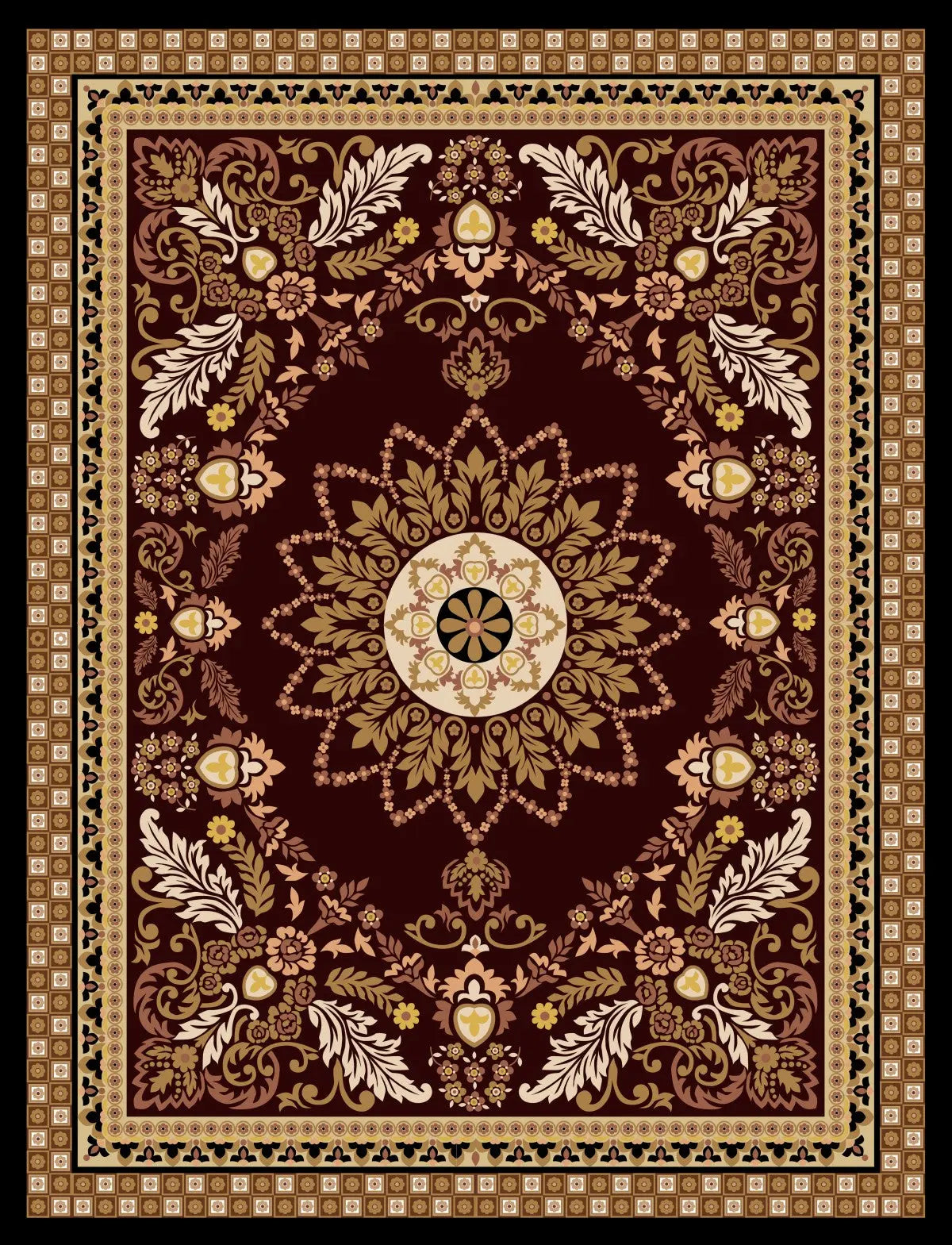 MO 07 Luxury Faux Cashmere Floor Rug – Ultra Soft, Thick & Non-Slip - Super Outlets