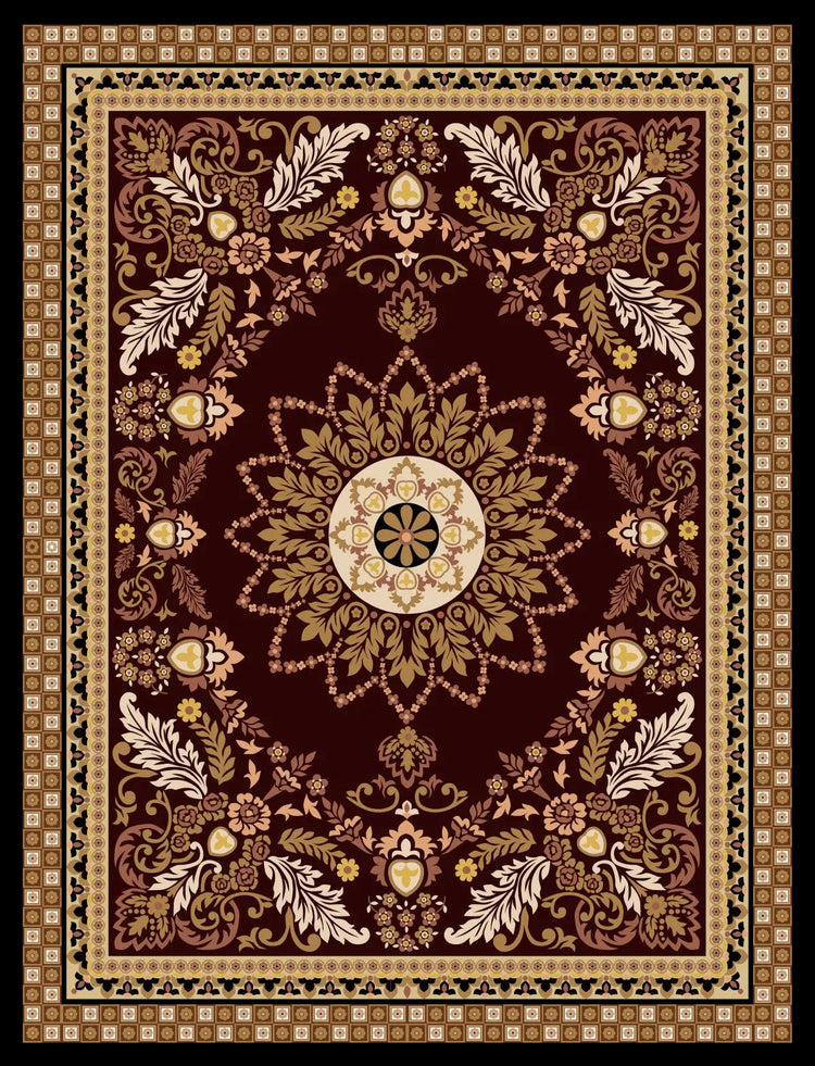 MO 07 Luxury Faux Cashmere Floor Rug – Ultra Soft, Thick & Non-Slip - Super Outlets