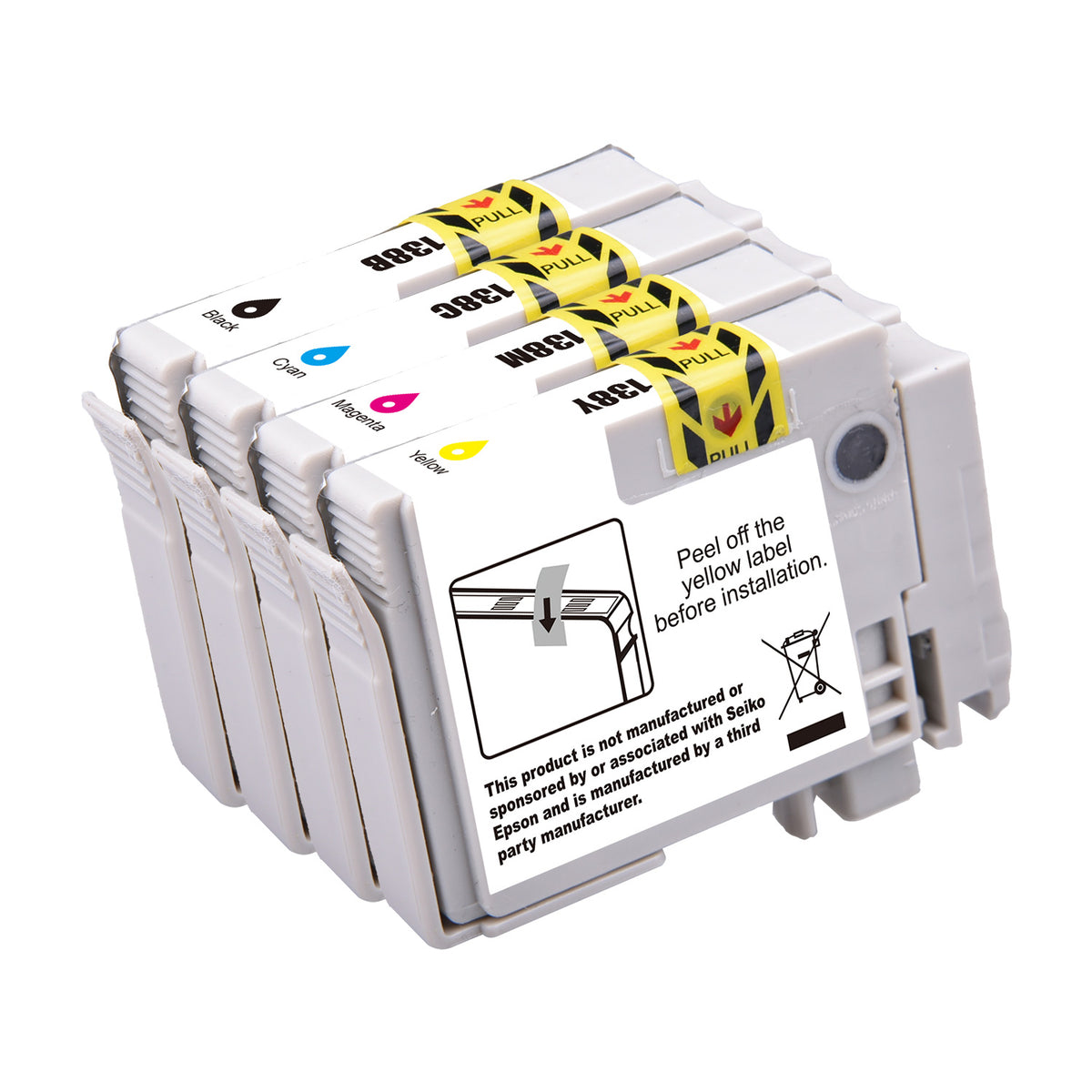 Compatible Epson 138 Ink Cartridge Value Pack – Black, Cyan, Magenta & Yellow - AS-138VP