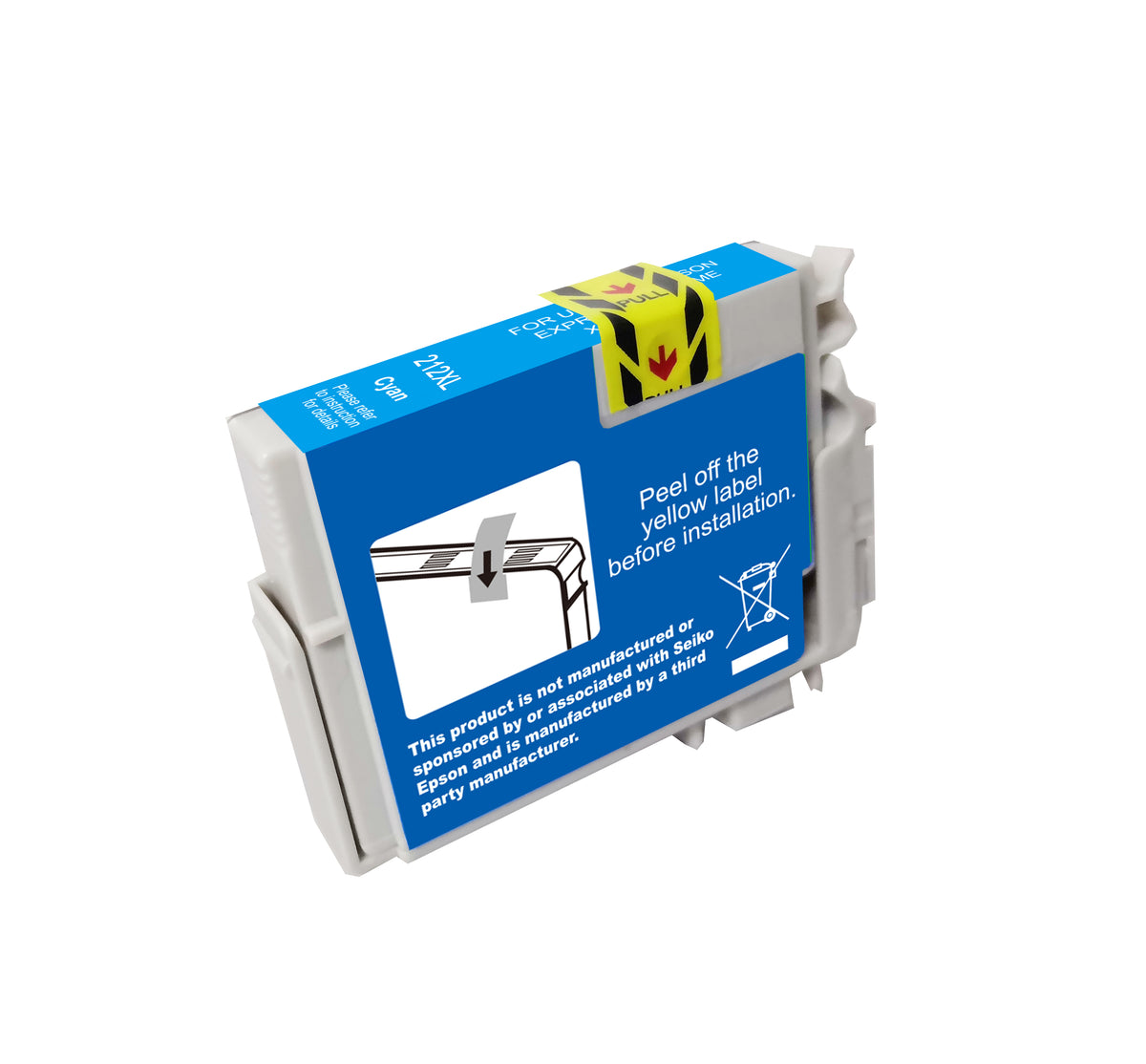 Remanufactured Epson 212XL Cyan Ink Cartridge - AS-212CXL