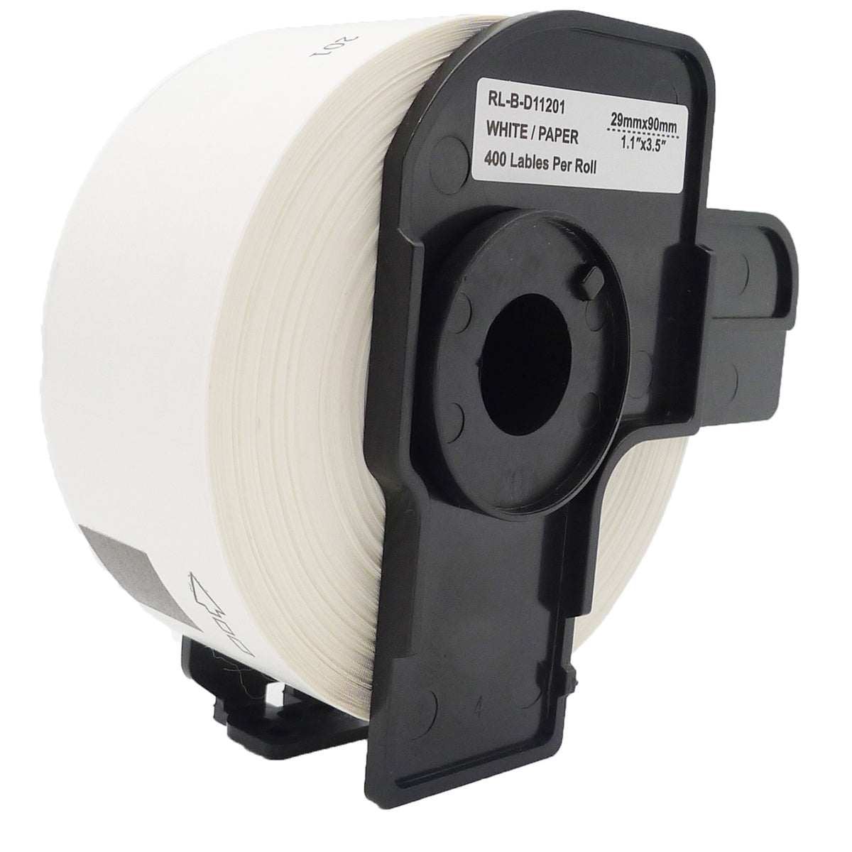 Compatible Brother DK-11201 Address Label Roll - 29 x 90mm - Black on White - AS-BDK11201