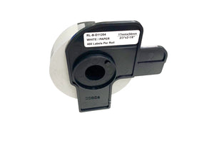 Compatible Brother DK-11204 Multi-Purpose Label Roll - 17 x 54mm - Black on White - AS-BDK11204
