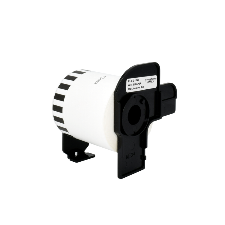 Compatible Brother DK-11247 Large Shipping Label Roll - 103 x 164mm - Black on White - AS-BDK11247