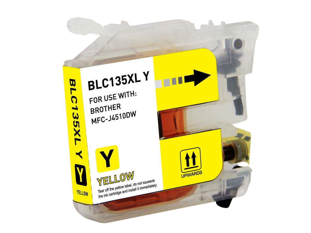 Compatible Brother LC135XL Yellow Ink Cartridge - AS-BR135YXL