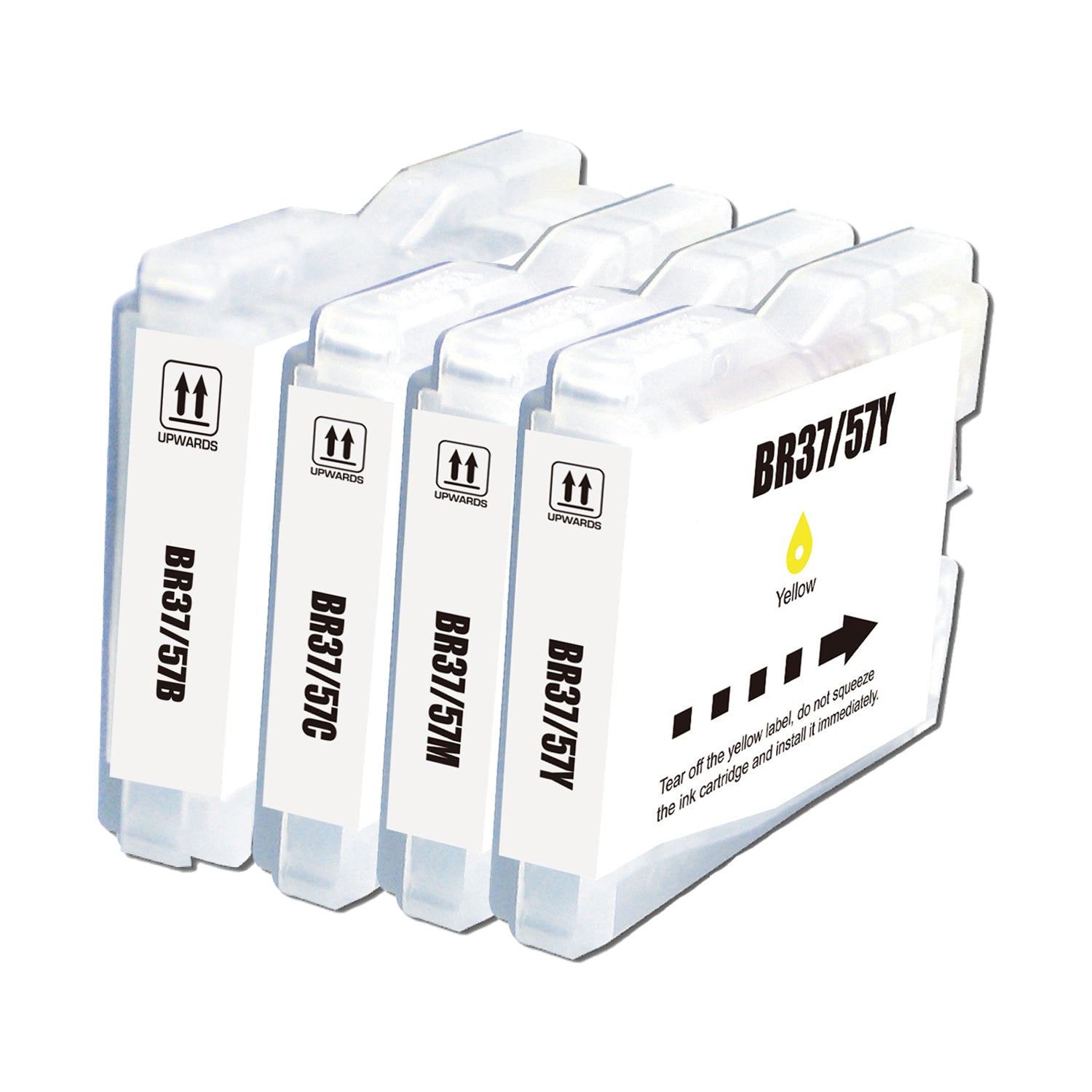 Compatible Brother LC37 / LC57 Ink Cartridge Value Pack - Black Cyan Magenta Yellow - AS-BR37/57VP