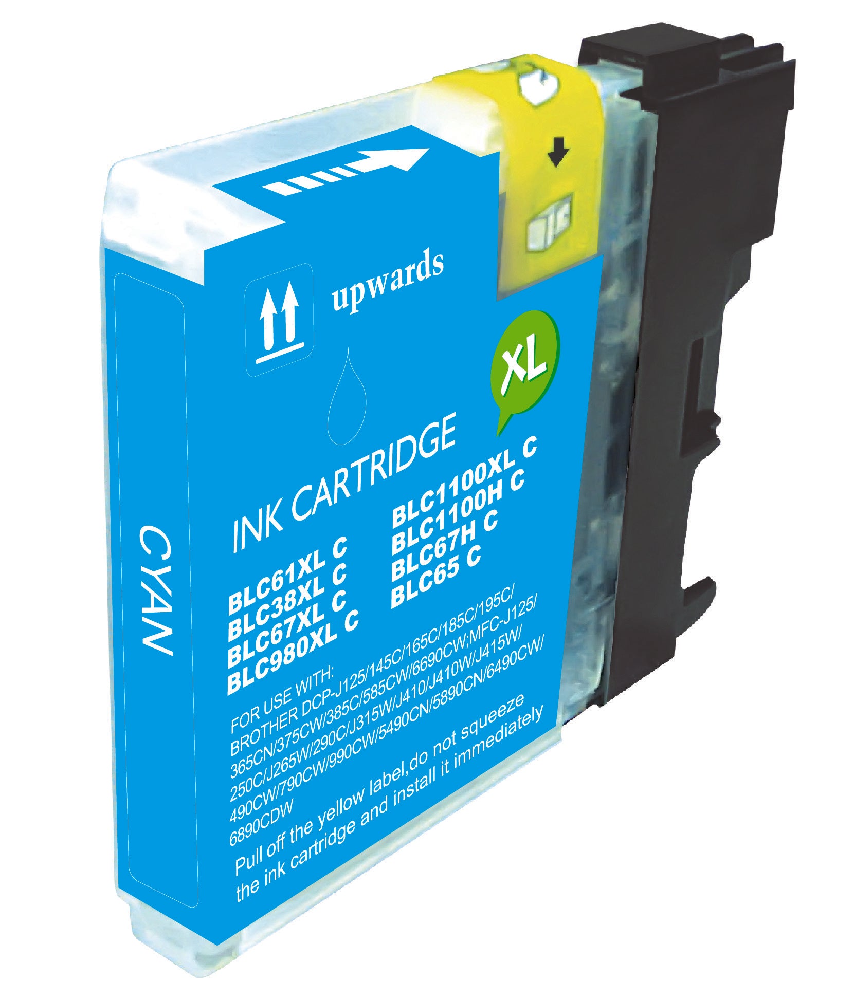 Compatible Brother LC38 / LC67 Cyan Ink Cartridge - AS-BR38/67C