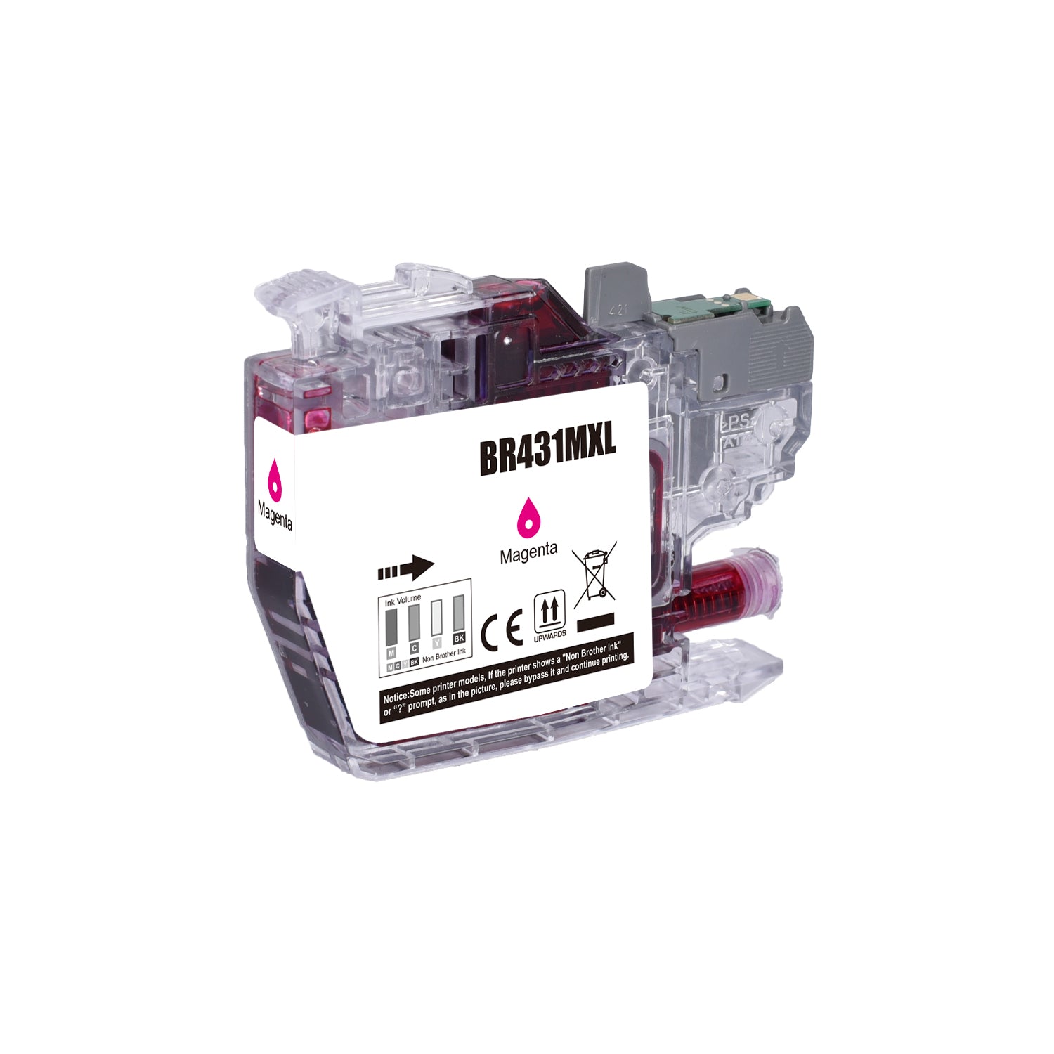 Compatible Brother LC431XL Magenta Ink Cartridge - AS-BR431MXL