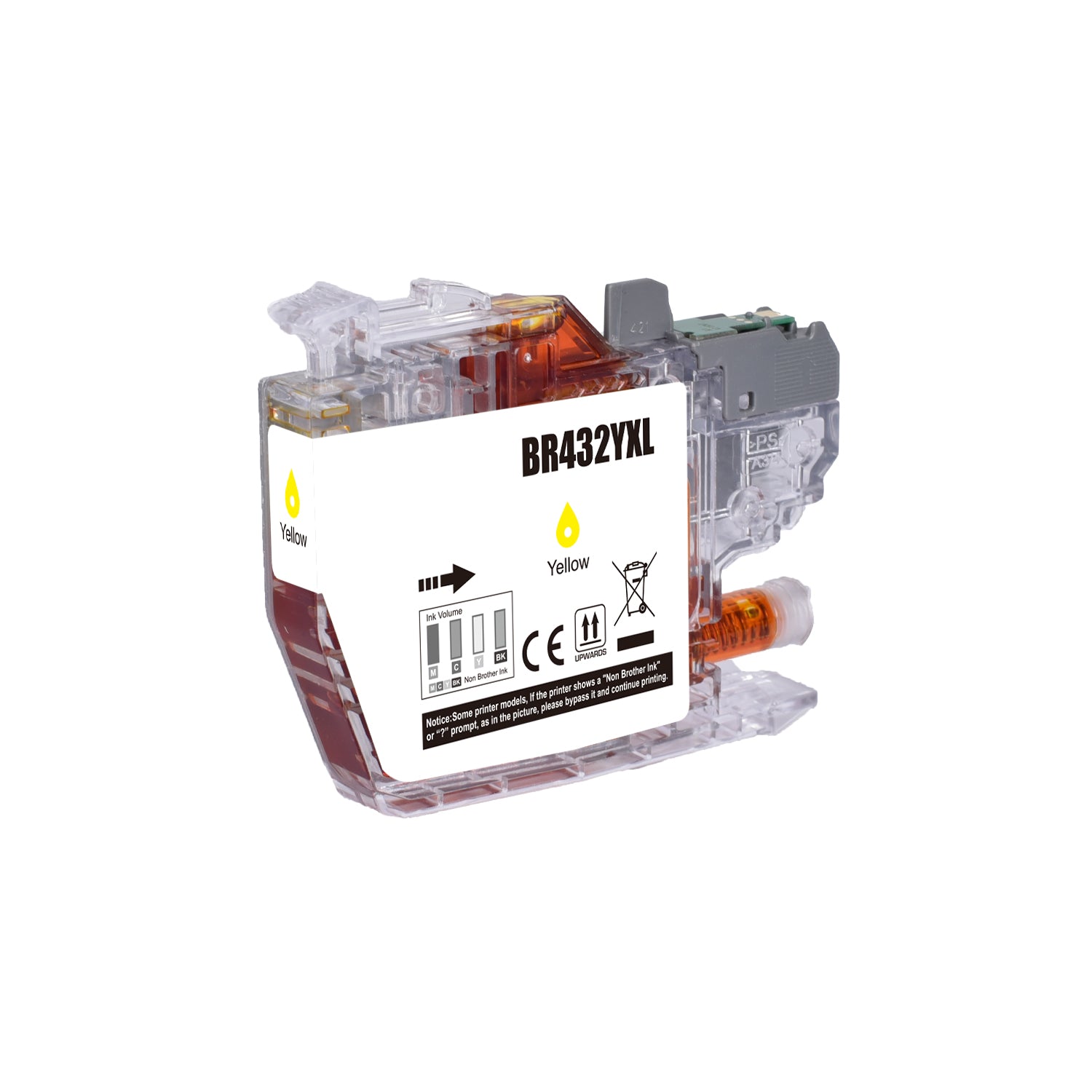 Compatible Brother LC432XL Yellow Ink Cartridge - AS-BR432YXL
