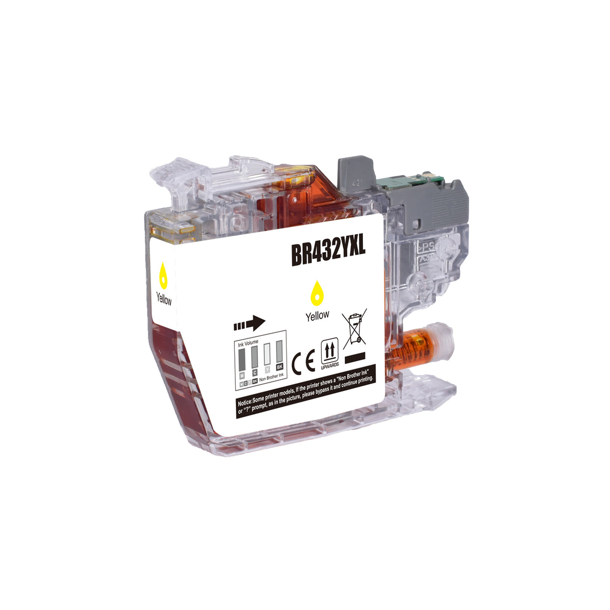 Compatible Brother LC432XL Yellow Ink Cartridge - AS-BR432YXL