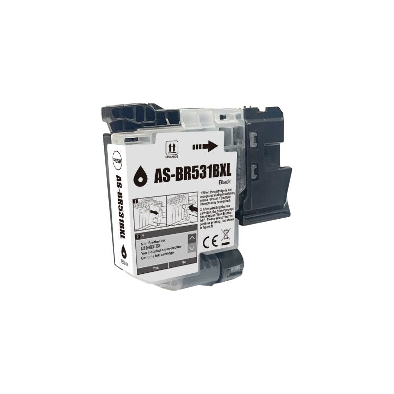 Compatible Brother LC531XL Black Ink Cartridge - AS-BR531BXL