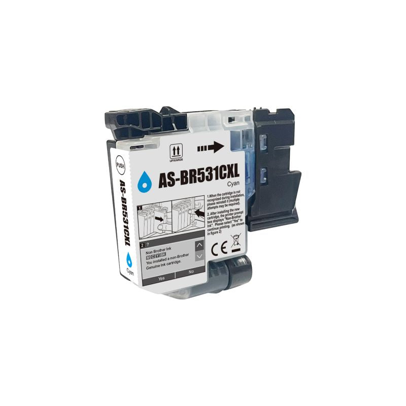 Compatible Brother LC531XL Cyan Ink Cartridge - AS-BR531CXL