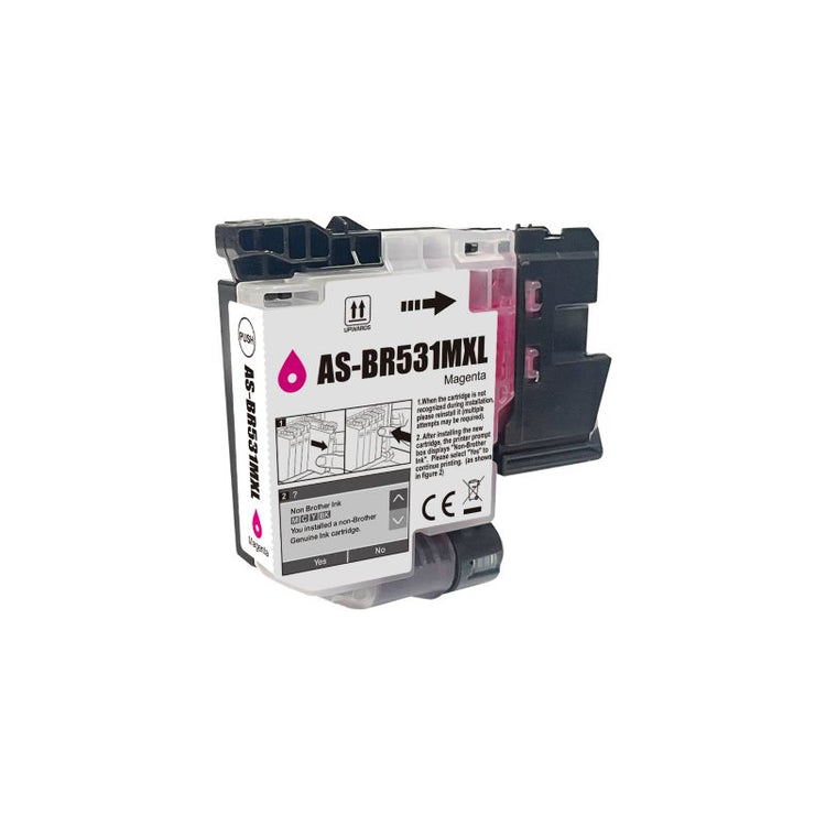 Compatible Brother LC531XL Magenta Ink Cartridge - AS-BR531MXL