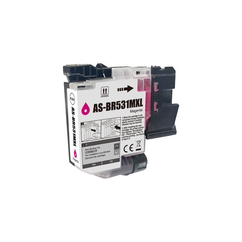 Compatible Brother LC531XL Magenta Ink Cartridge - AS-BR531MXL