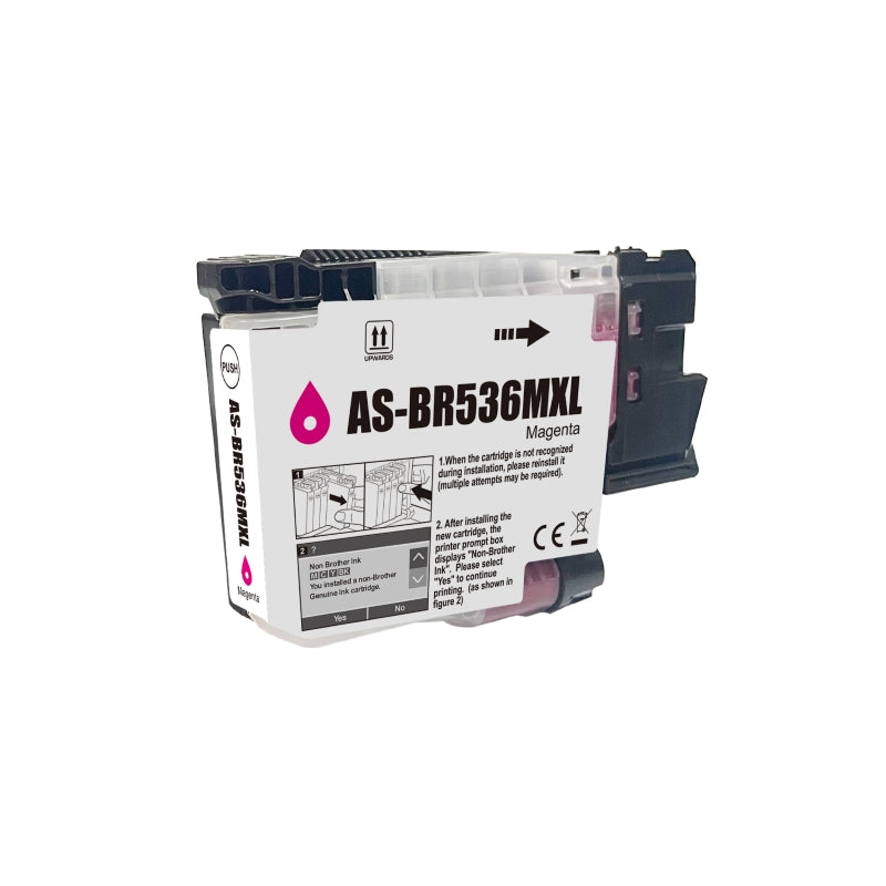Compatible Brother LC536XL Magenta Ink Cartridge - AS-BR536MXL