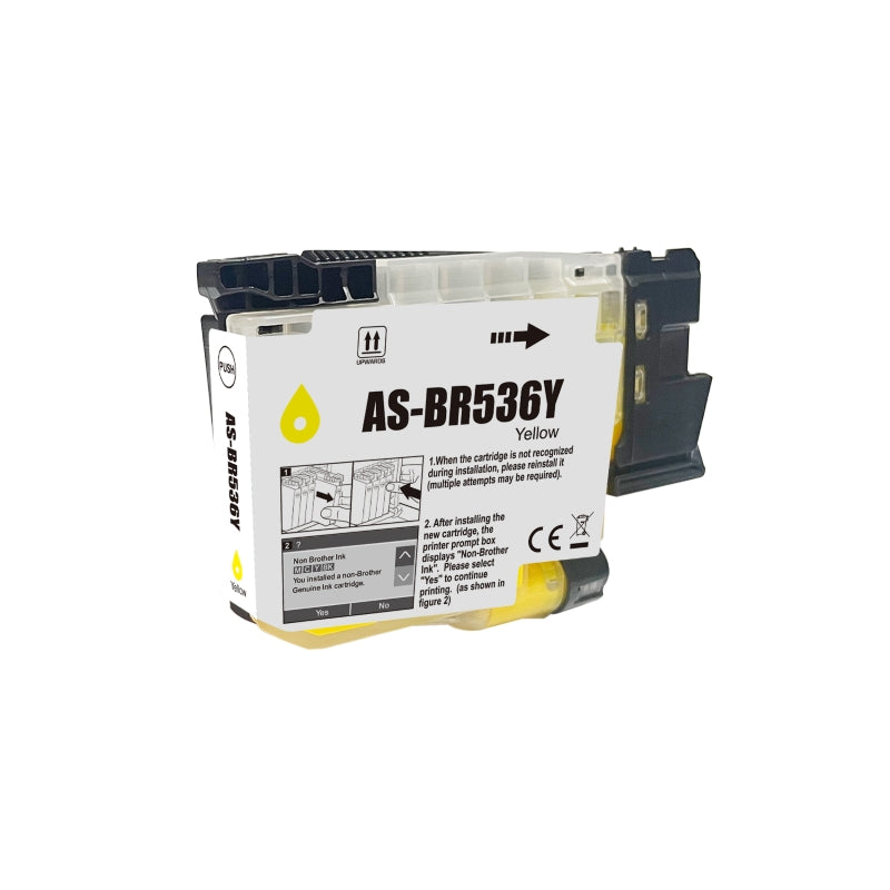 Compatible Brother LC536 Yellow Ink Cartridge - AS-BR536Y