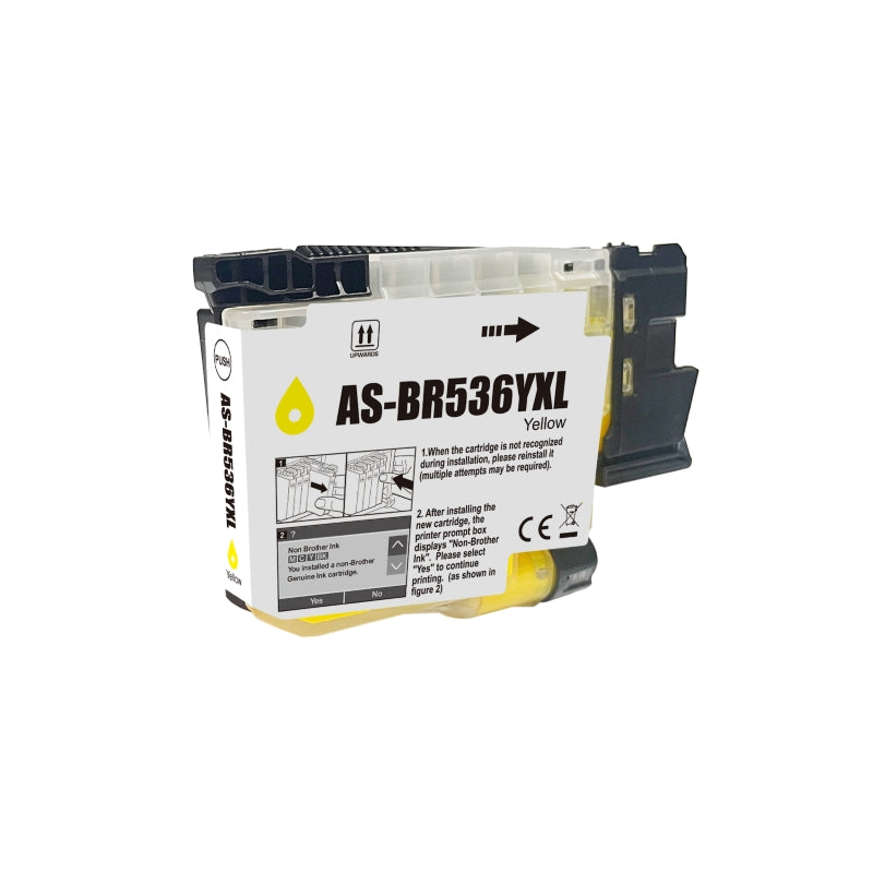 Compatible Brother LC536XL Yellow Ink Cartridge - AS-BR536YXL