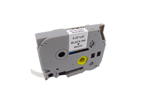 Compatible Brother TZE221 Label Tape - Black on White - 9mm x 8m - AS-BTZE221