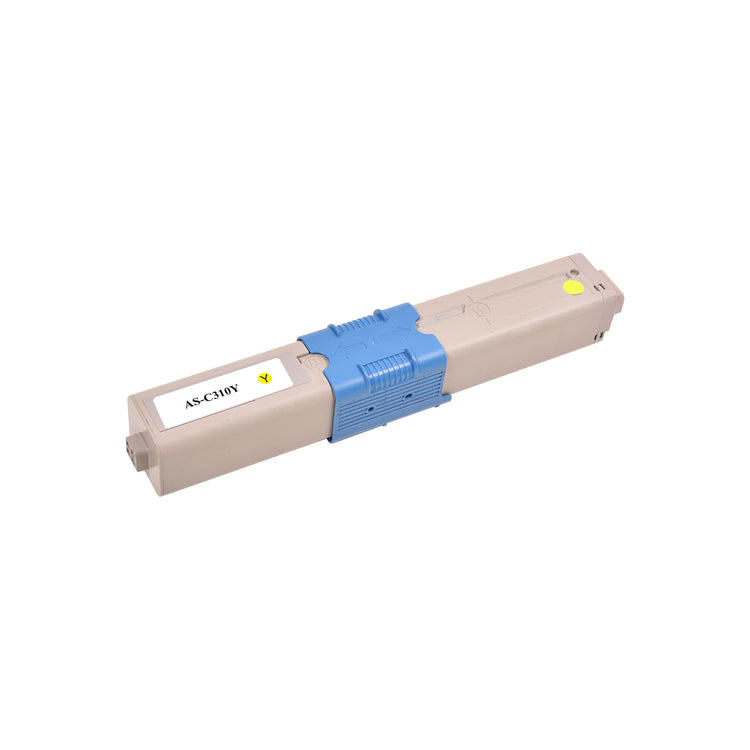 Compatible OKI C310 Yellow Toner Cartridge - AS-C310Y