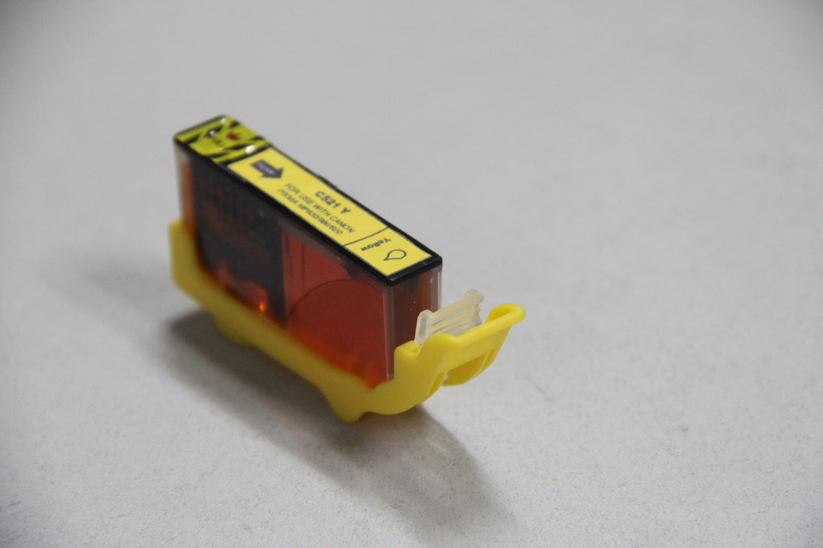 Compatible Canon CLI521 Yellow Ink Cartridge - AS-CLI521Y