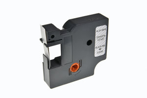 Compatible Dymo D1 45010 Label Tape Black on Clear 12mm x 7m - AS-DD145010