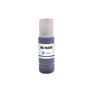Compatible Epson T542 EcoTank Cyan Ink Bottle - AS-T542C