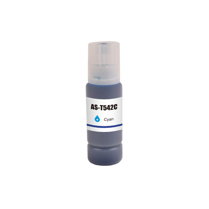 Compatible Epson T542 EcoTank Cyan Ink Bottle - AS-T542C