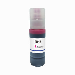 Compatible Epson T664 EcoTank Magenta Ink Bottle - AS-T664M