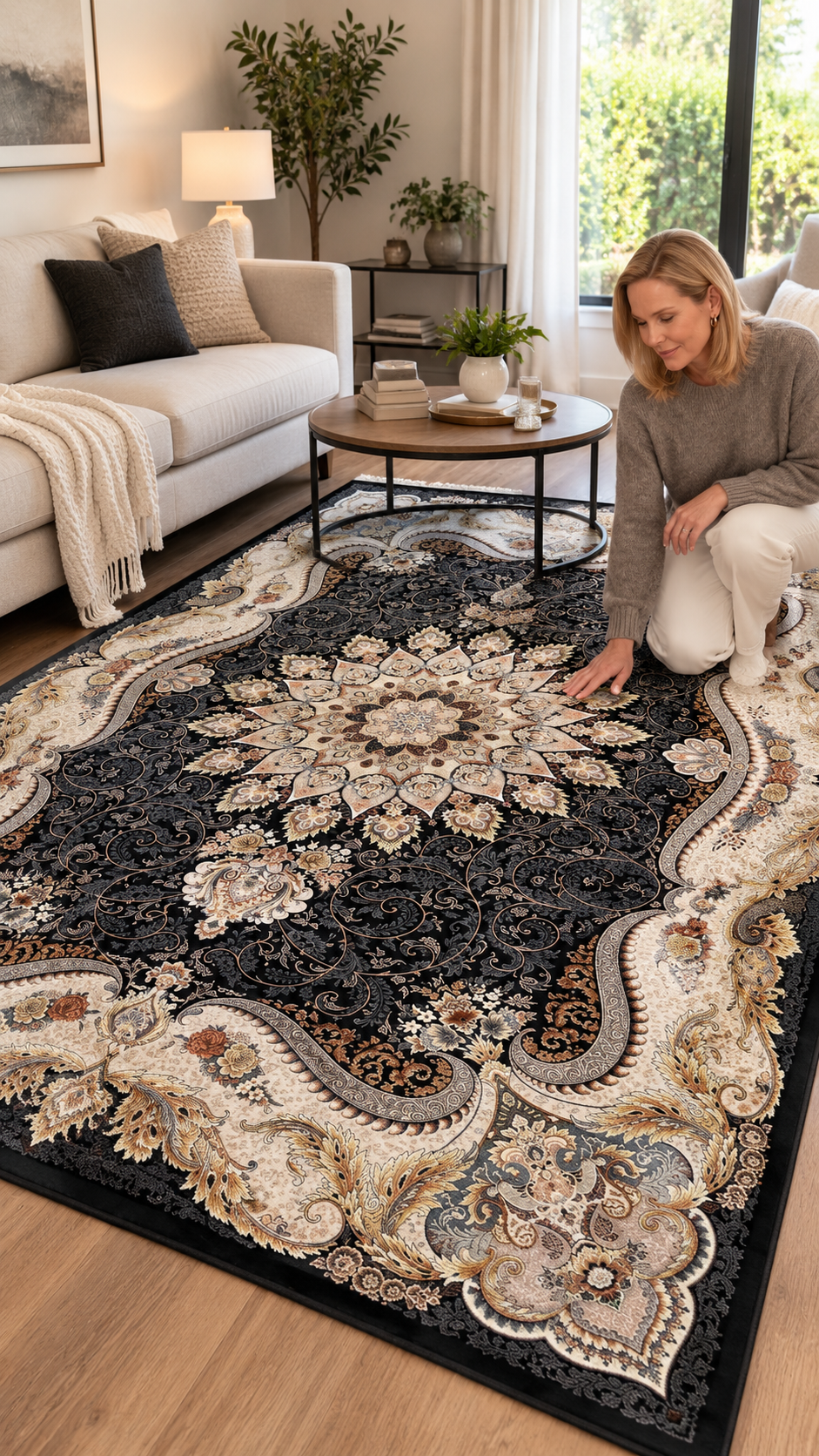 OS 11 Persian-Style Non-Slip Area Rug The Carpet Maker
