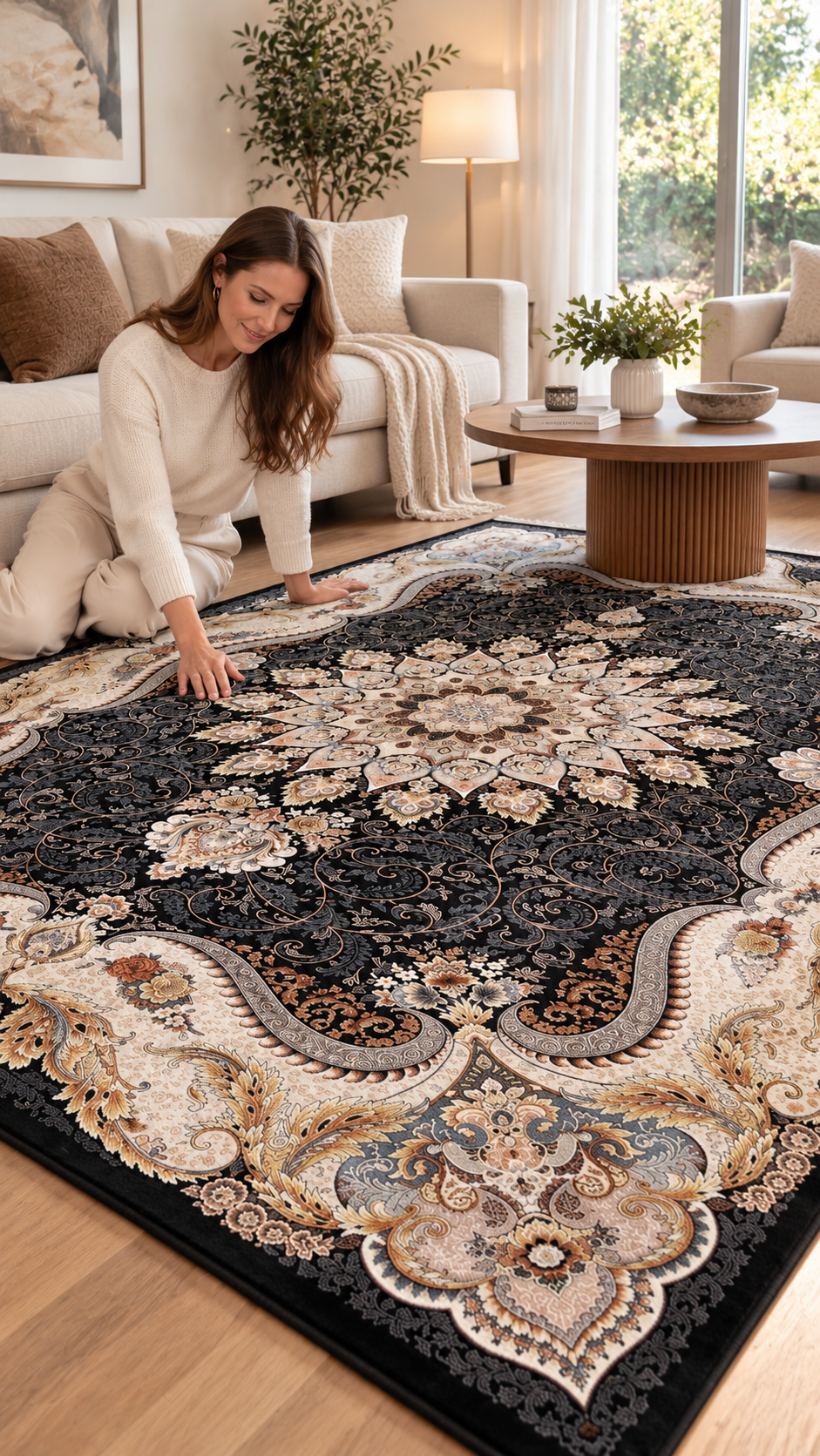 OS 11 Persian-Style Non-Slip Area Rug The Carpet Maker