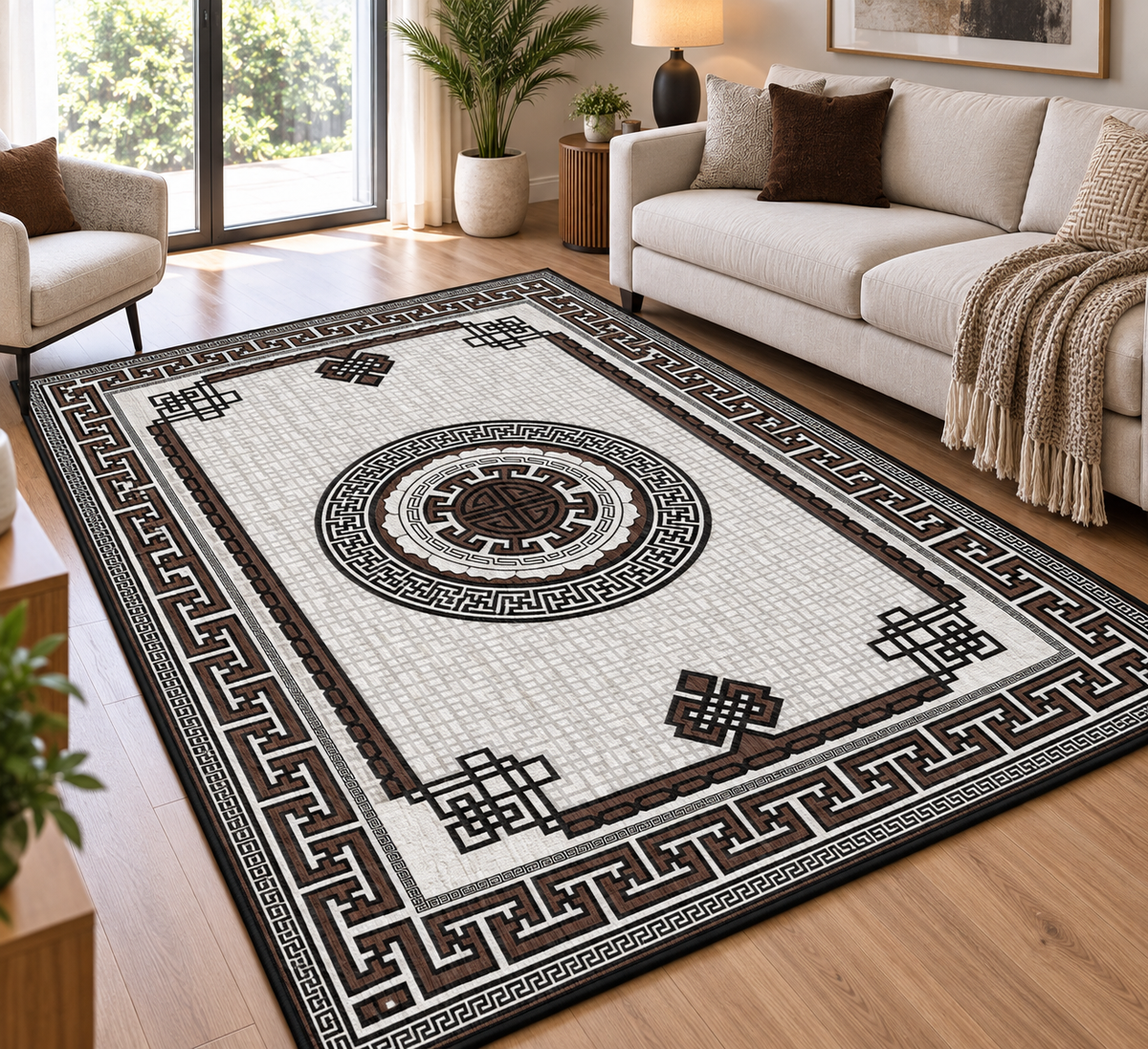 OS 10 Modern Non-Slip Polyester Area Rug The Carpet Maker
