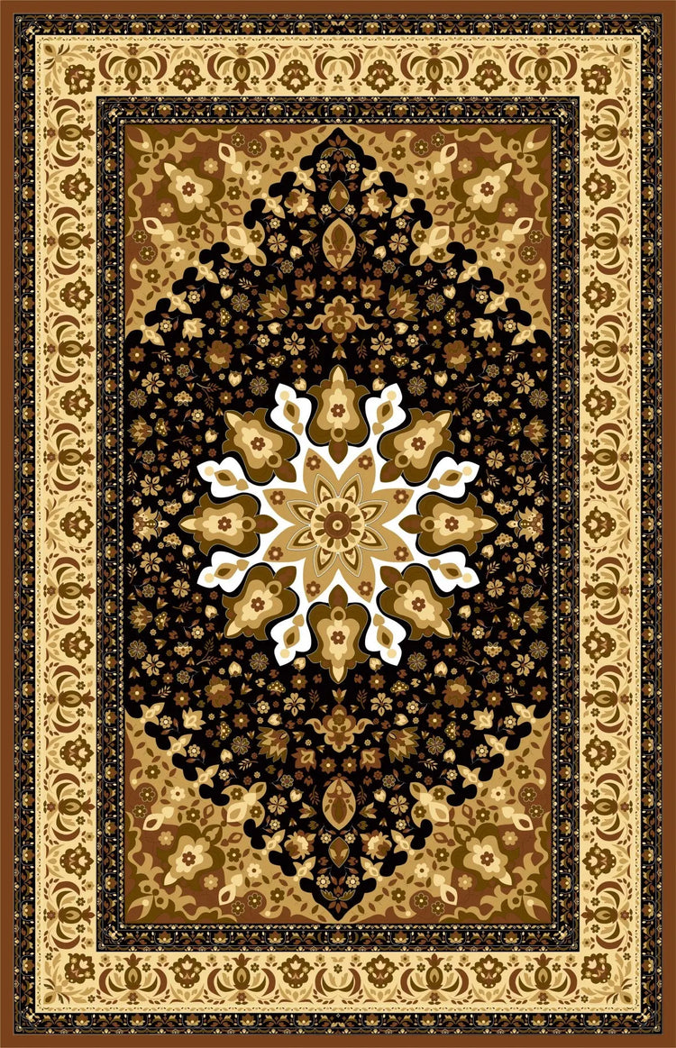 OS 05 Persian Style Premium Quality Anti slip Floor Rug - Super Outlets - Super Outlets