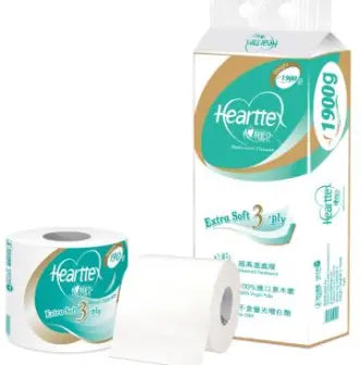 HKBT810 Bilingual Hearttex 3-Ply Toilet Paper (190g, 10 Rolls) Hearttex