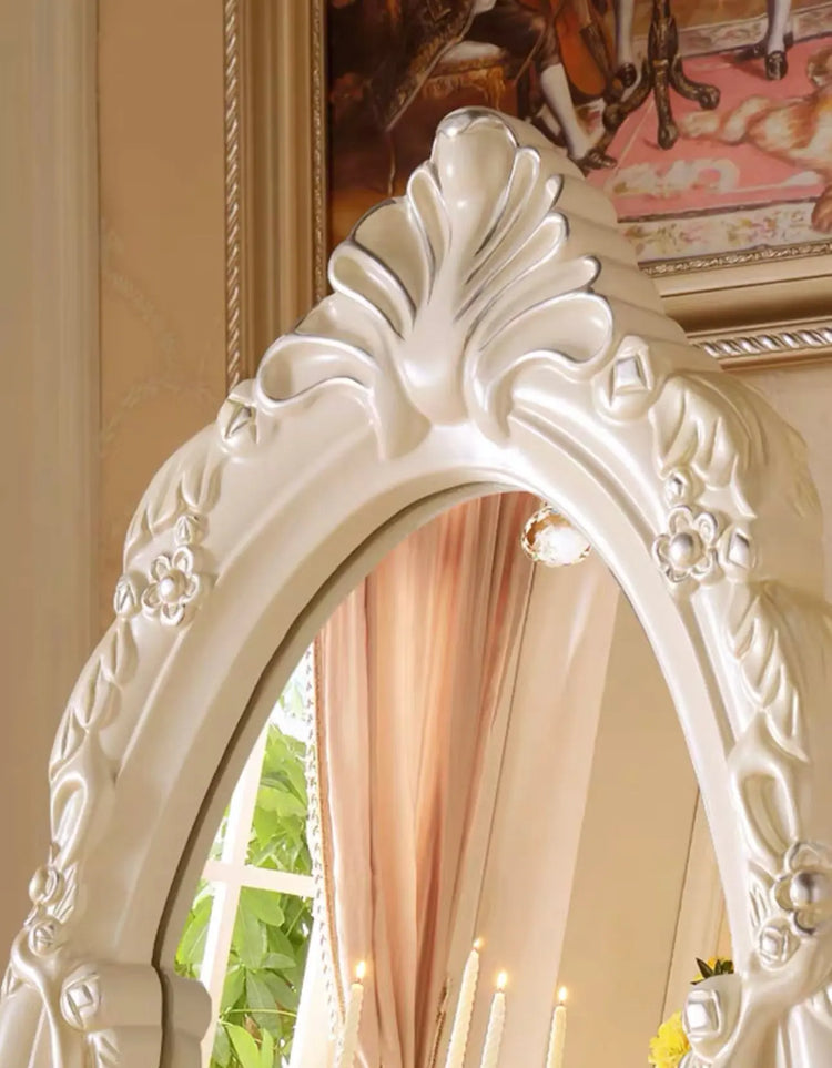 French Vintage White Cream Frame Full length mirror Heyday furniture