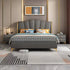 121 New modern style Napa leather 5 Pieces bedroom set