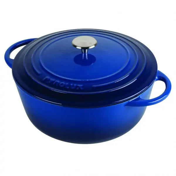 Pyrochef 24 Cm cast iron casserole - Blue Pyrochef